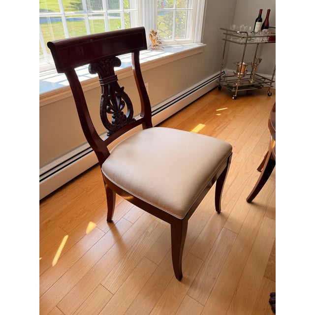 Neoclassical Vintage Kindel Neoclassical Mahogany Dining Room Set For Sale - Image 3 of 6