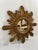Large 18" Vintage 1990s Golden Sunburst Wall Mirror For Sale - Image 11 of 18