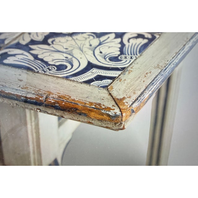 Antique Faience Table, 1840s For Sale - Image 6 of 13