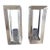 Dovetail Azelea Silver-Tone Metal Lanterns- Set of 2 For Sale
