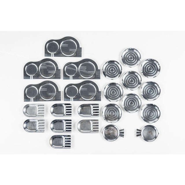 Antique Art Deco Chase & Manning Bowman Chrome Cigarette Ashtrays 1930s For Sale - Image 16 of 16