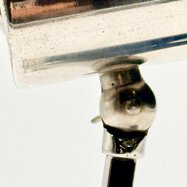Blue Blue and Chrome Desk Lamp with Slotted Shade, Italy, 1970s For Sale - Image 8 of 16