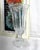 Vintage Heavy Crystal Glass Hurricane Candle Lamp For Sale - Image 9 of 18