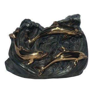 Vintage Eternal Grace Bronze Sculptural Cremation Urn For Sale