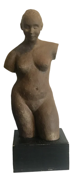 1970s Nude Woman Terracota Sculpture