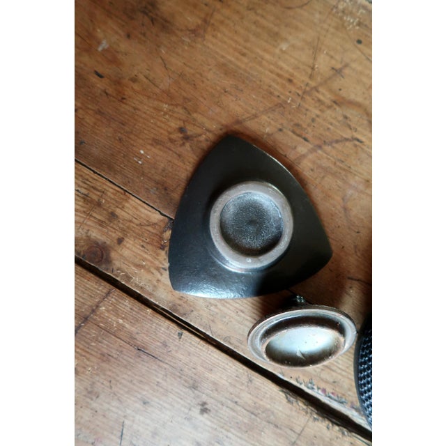 Vintage Cast Iron Teapot With Hobnail Texture, Japanese Tetsubin Style, With Trivet For Sale - Image 4 of 12