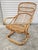 Mid Century 1960s Tito Agnoli bamboo and rattan high back lounge armchair with beautiful curved form. This is a very...
