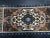 Vintage Turkish Anatolian Handmade Wool Brown and Blue Small Rug For Sale - Image 4 of 6