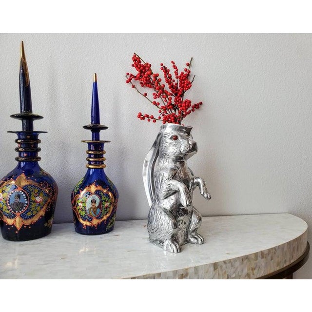 1970s Arthur Court Rabbit Pitcher Chairish