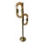 Brass Chain Floor Lamp Murano Glass by Aldo Nason for Mazzega, Italy, 1970s For Sale