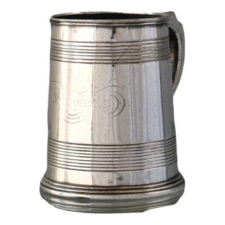 Antique Elkington Half Pint Ale Mug With Pub Logo For Sale