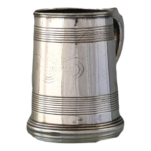 Antique Elkington Half Pint Ale Mug With Pub Logo