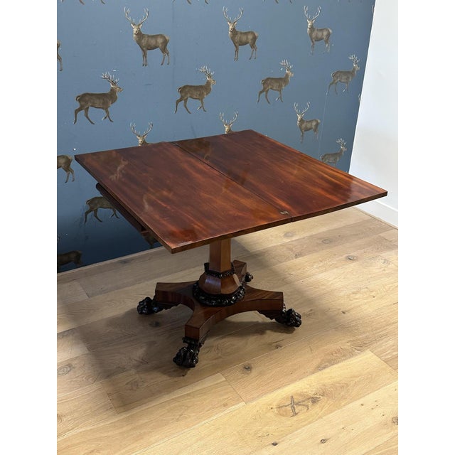 Antique Console Table in Mahogany, 1830 For Sale - Image 9 of 14