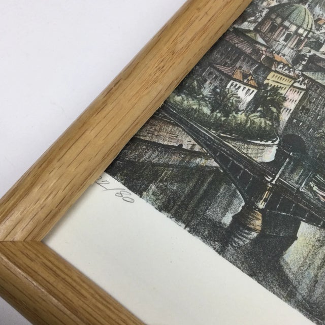 Limited Edition Lithography Prague Signed and Numbered For Sale - Image 4 of 11