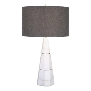 Citadel White Marble Table Lamp