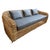 Early 21st Century Rattan Open Weave Vintage Outdoor / Indoor Sofa For Sale - Image 5 of 7