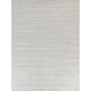 Exquisite Rugs Belnord Handmade Bamboo Silk & Cotton Ivory Rug-12'X15' For Sale