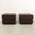 Gabriella Crespi Pair of Vintage Mid Century Modern Nightstands in Chocolate Cork For Sale - Image 4 of 11