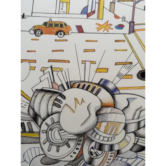 Cocktail Lounge Exhibition Poster from Saul Steinberg, France, 1986 For Sale - Image 10 of 12