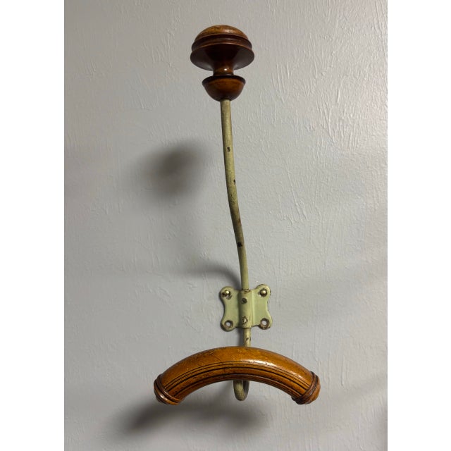 Early 20th Century Vintage French Wall Mounted Coat and Hat Hook For Sale - Image 5 of 10