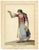 Michela De Vito, Costume of Villabadessa, Albanian Colony, Province of Teramo in the Kingdom of Naples, 1800s, Watercolour For Sale - Image 4 of 7