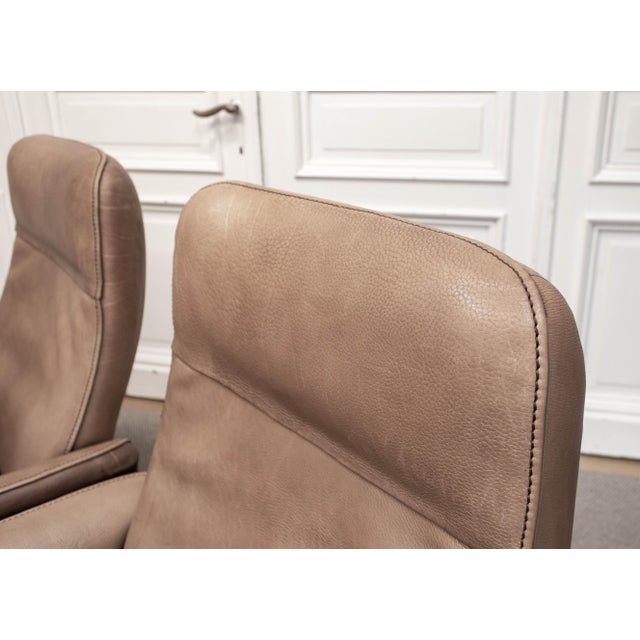 Lounge Chairs with Ottoman from de Sede, Switzerland, 1960s, Set of 3 For Sale - Image 14 of 16
