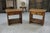 Brutalist Bedside Tables in Elm by Aranjou, 1960, Set of 2 For Sale - Image 4 of 9