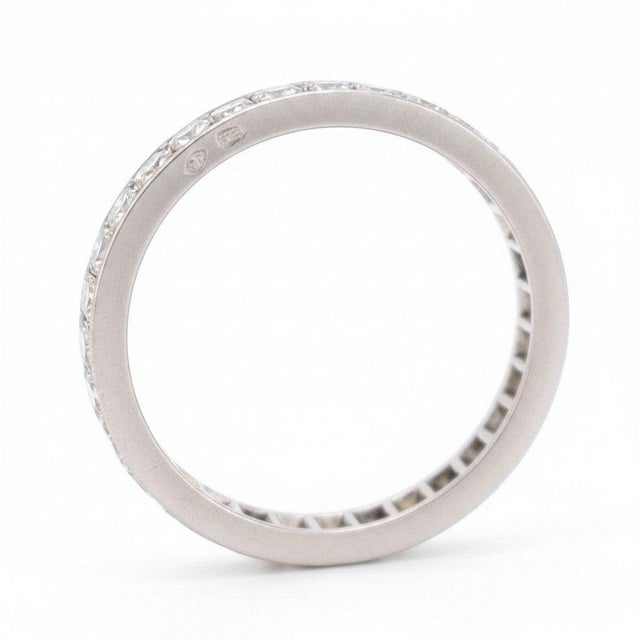 Antique Art Deco Diamond Eternity Band 2.00 Carats — Circa 1920, Size 7.5 For Sale - Image 4 of 5