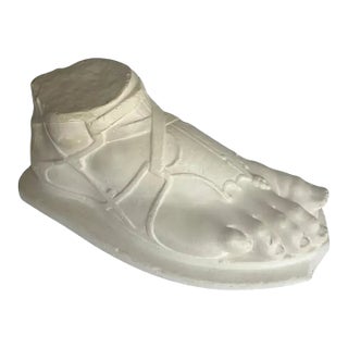 Classical Plaster Hermes Foot Sculpture by D Brucciani & Co, London For Sale
