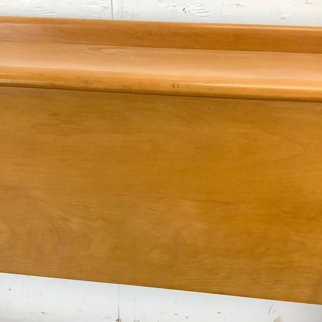 Mid-Century Storage Headboard With Nightstands by Heywood Wakefield For Sale - Image 11 of 12