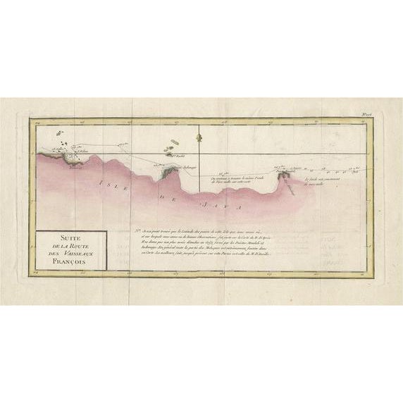 Antique Map of the Routes to Asia by Jean-François de Galaup, 1787 For Sale
