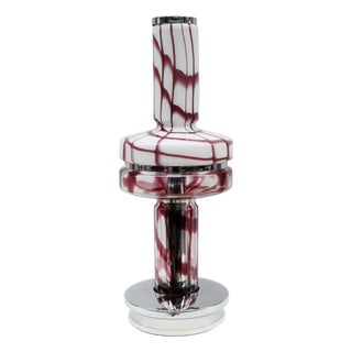 1970s Italian Art Glass Single Table Lamp For Sale