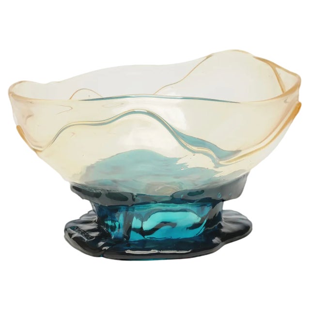 Big Collina Vase, Fish Design by Gaetano Pesce, Clear and Emerald Green For Sale