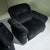 Lounge Chairs in Chromed Steel and Black Corduroy Fabric, Italy, Set of 2 For Sale - Image 12 of 13