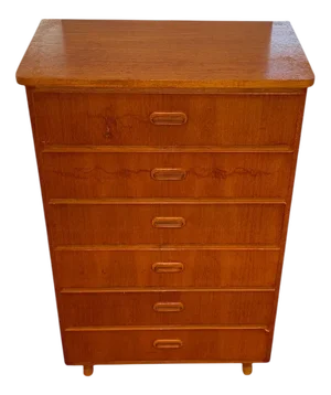 Mid-Century Modern Teak Chest of Drawers from Karlit, Sweden