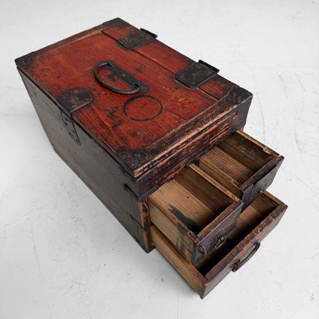 Contemporary Japanese Suzuribako Calligraphy Box, 1870 For Sale - Image 3 of 12