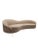 Camel Mid Century Modern Bruno Munari Style Curved Italian Sofa Newly Reupholstered in Italian Plush Camel Mohair Velvet For Sale - Image 8 of 9