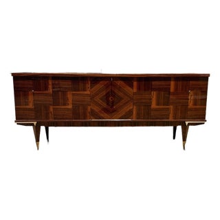 French Art Deco Modern 1940's Macassar Sideboard or Buffet For Sale