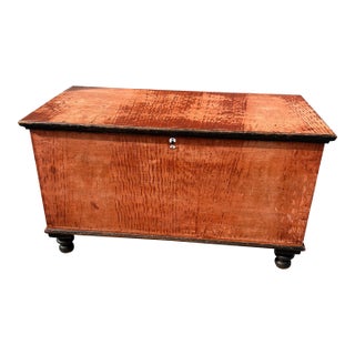 Antique Manheim, Lancaster County, Pennsylvania Paint Decorated Blanket Chest, Circa 1860’s For Sale