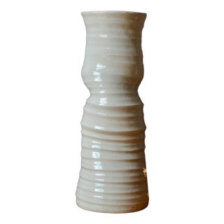 Primitive Bohemian Glazed Stoneware Vase, 1990s For Sale