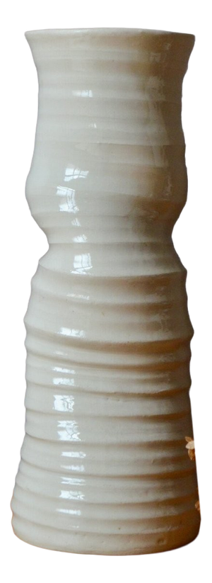 Primitive Bohemian Glazed Stoneware Vase, 1990s