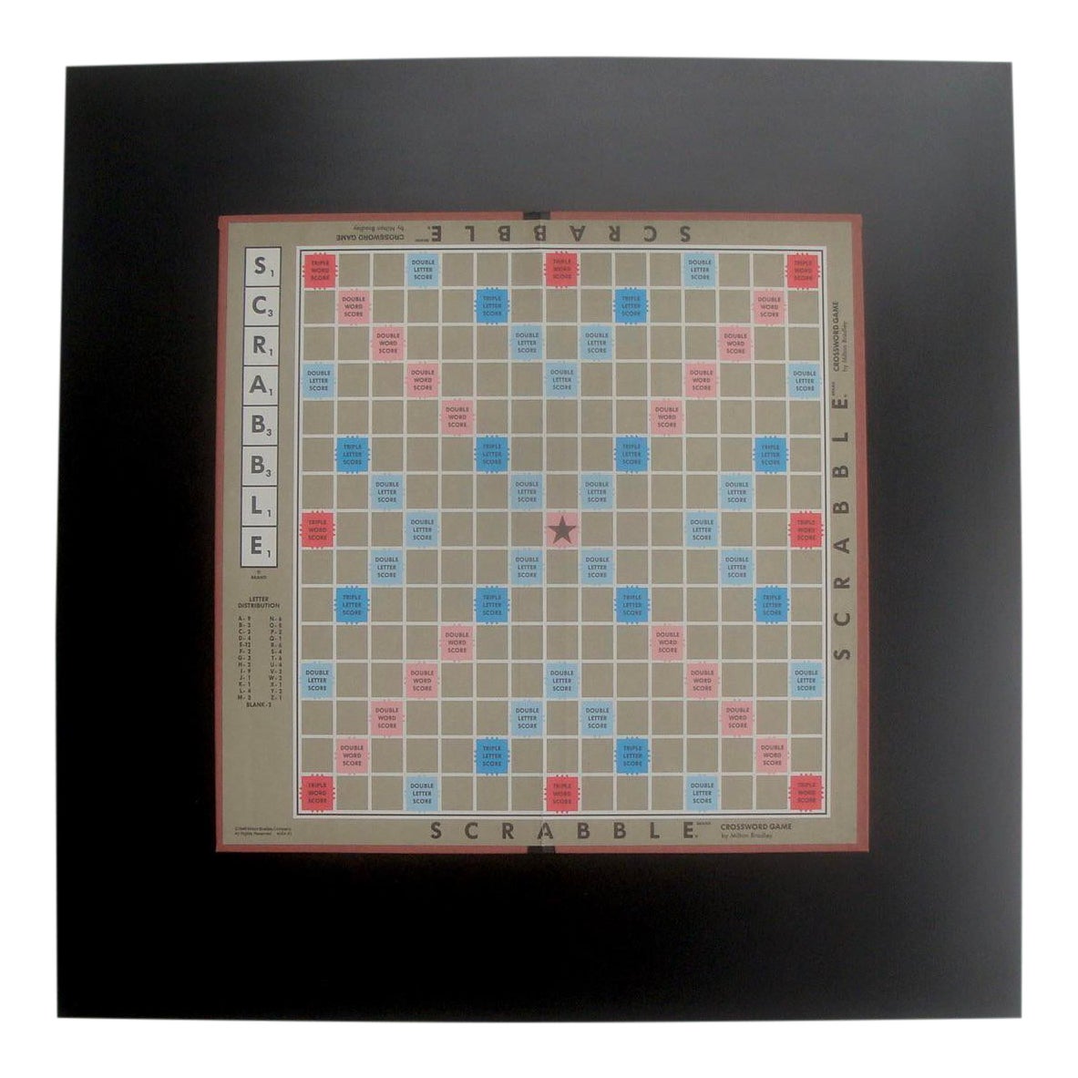 Framed Wall Hanging Scrabble Board Game Chairish