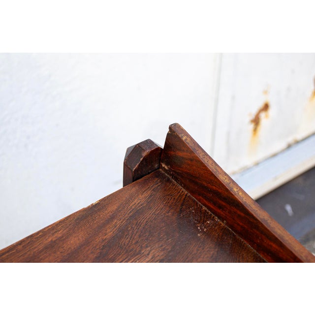 Wooden Trolley with Shelves attributed to Dino Cavalli for Ditta Tredici, Pavia, 1960s For Sale - Image 4 of 7