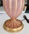 Barovier Murano Pink and Gold Table Lamp For Sale - Image 9 of 12