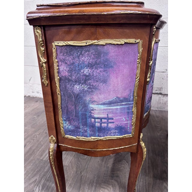 Vintage French Louis XV Style Nightstands Bedside Cabinets - Pair For Sale - Image 14 of 18