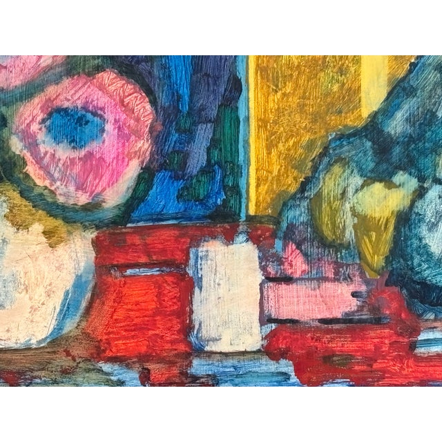 Original Mid-Century American Original Oil on Canvas Interior Scene - Portrait of a Lady - 1961 For Sale - Image 9 of 9
