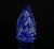 Lapis Lazuli Buddha Bodhi Leaf Indian Finely Carved Blue Natural Gemstone For Sale - Image 4 of 8