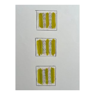 Vintage Abstract Oil Pastel Work by Paul Rinaldi 3 For Sale