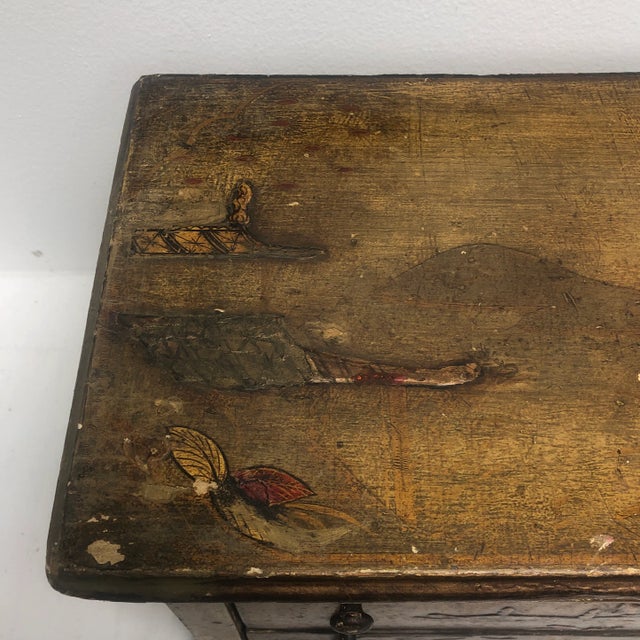 1940s Chinoiserie Miniature 3 Drawer Chest For Sale In Richmond - Image 6 of 13