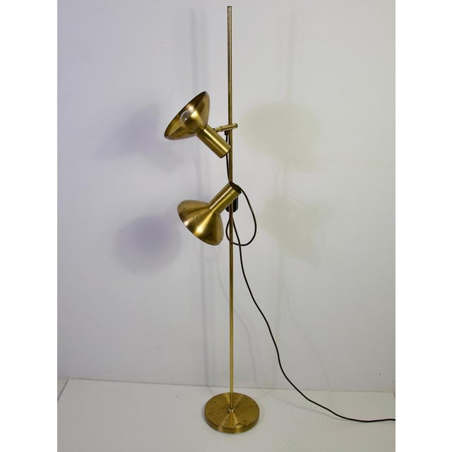 Adjustable Brass Floor Lamp, Germany, 1970s For Sale - Image 4 of 18